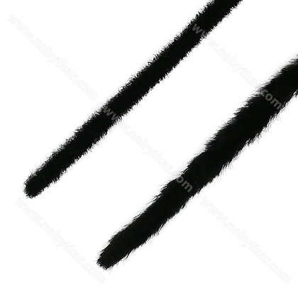 Štetina 4,8x6mm doraz. - nasúvacia, pre 10 mm madlá - bez lepu (1 bal: 150bm) č.0090 čierna /Laguna