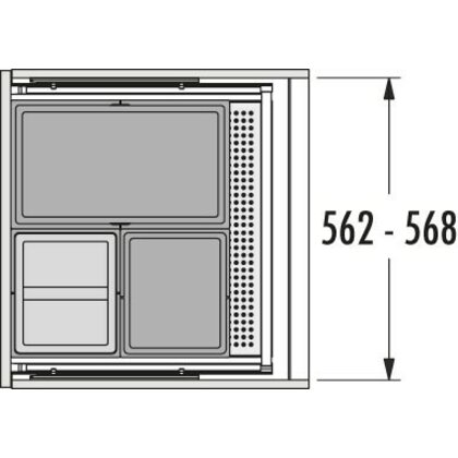 Odpadkový separátor 600 AS Allegro 350 28+13+13 /HAILO