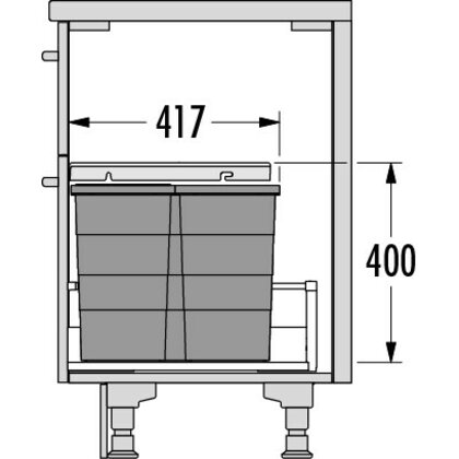 Odpadkový separátor 600 AS Allegro 350 28+13+13 /HAILO