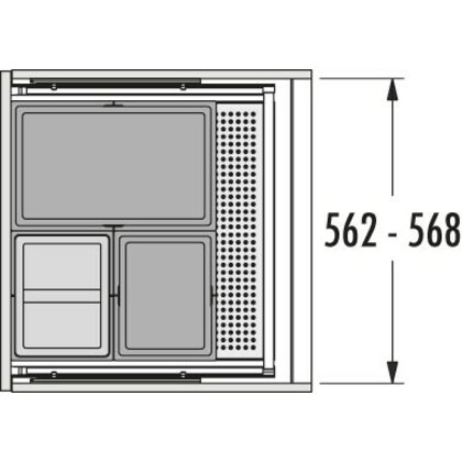 Odpadkový separátor 600 AS Allegro 380 28+13+13 /HAILO