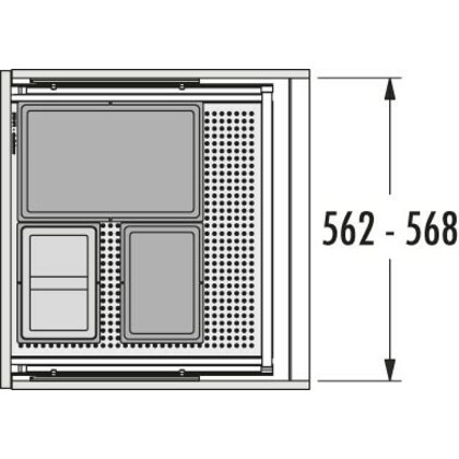 Odpadkový separátor 600 AS Allegro 295 18+8+8 /HAILO