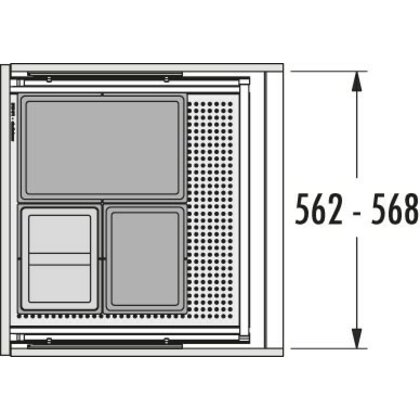 Odpadkový separátor 600 AS Allegro 220 14+6,5+6,5 /HAILO
