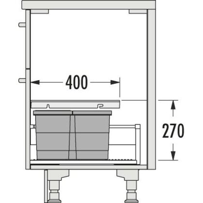 Odpadkový separátor 600 AS Allegro 220 14+6,5+6,5 /HAILO