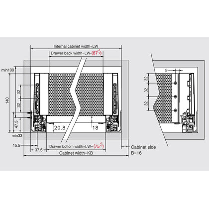 Creobox Plus 500, v-127, antracit pre 18 mm dno  /DTC