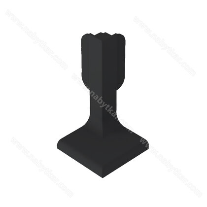 Gripless LIGHT uholník vonkajší na profil typ "L" čierny 