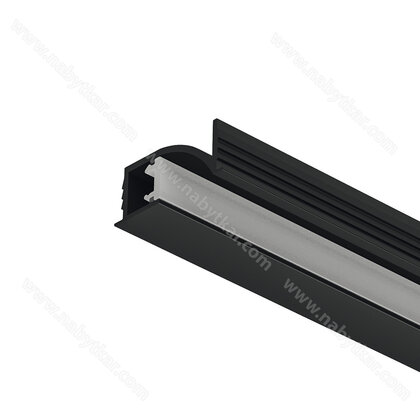 Häfele Loox5 profil 1107 pro osvětlovací LED pásky 5 mm 833.95.731 asymetrické rozložení světla, čer