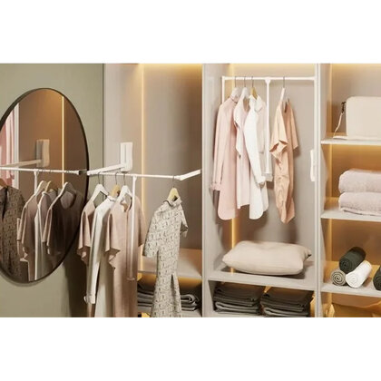 Sklopný vešiak 64-93 cm, biely