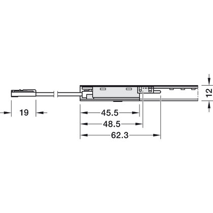 Inline pohybový spínač, Häfele Loox5 24 V modulární design,Funkce automato zapnutí/vypnutí, 120W