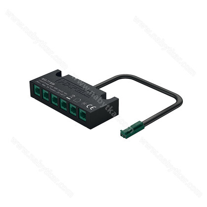 6-cestný rozbočovač, Häfele Loox5, 24 V, funkcia bez spínača, 2-pólový (jednofarebná alebo viacbiela