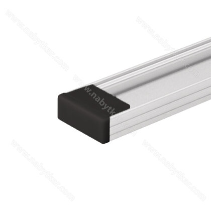 LED PROFIL - 06x16mm, Koncovka plastová do 3m profilu čierna /LC