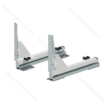 Výsuv spodný s uchytenim na čelo pre koše na bielizeń L300 mm(model 2025)efekt chróm / Rejs