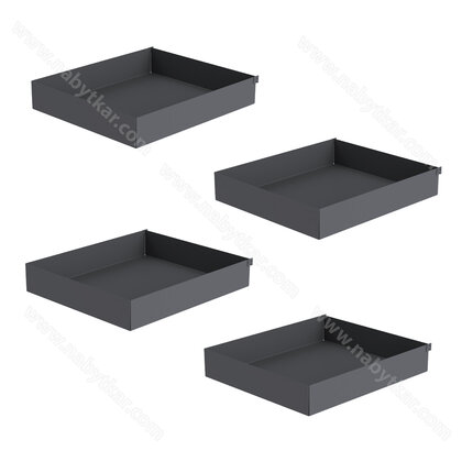 341PRO Koše  (sada 4 ks ) 900 x 480 pre šírku dvierí 450 mm, ANTRACIT  / SIGE