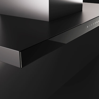 Odsávač pár NORMA 90 čierny, montáž na stenu 