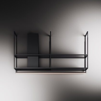 Odsávač pár OFIUCO 90 HOOD čierny, montáž na stenu 