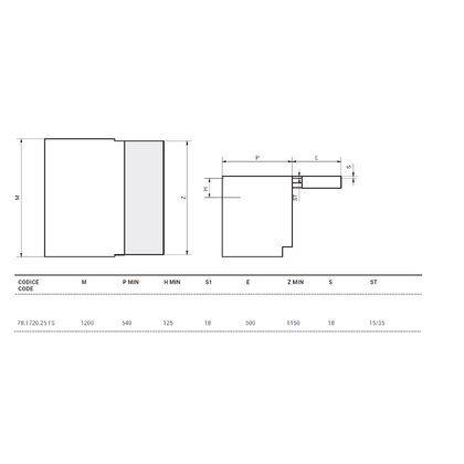Výsuvný mechanizmus OPLA FOLDING SMALLzarovnaný s policami skrine pre 1200 mm
