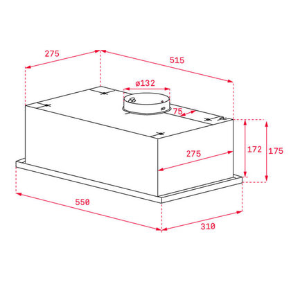 Celozástavný odsávač par GFG 2 WH , biele sklo /TEKA