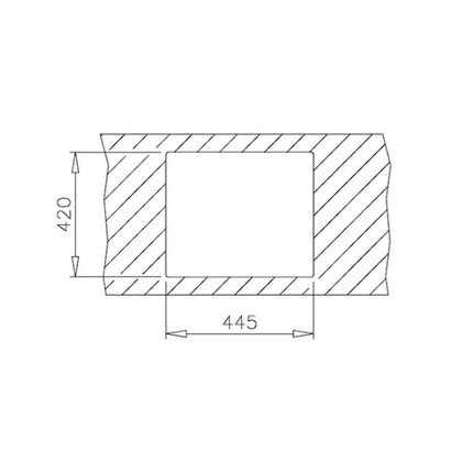 Drez STARBIGHT 45 E-XN 1BX  465X440 (vanička 370 x 340) /Teka 