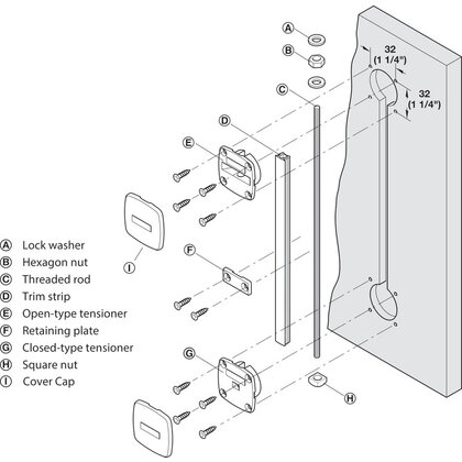 Häfele 407.90.202  Vyrovn. kov. Planofit, pre dvere do 2400 mm, čierne(407.90.209:2+407.90.270:2bal)