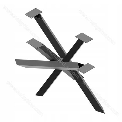 Podnož 3X, na konferenčný stolík ,v:405x645, čierny mat 