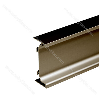 Gripless profil typ- "C" na LED pás,  L-3,5m C-32 šampaň