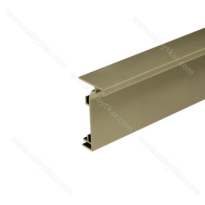 Gripless profil typ- "L" na LED pás,  L-3,5m C-32 šampaň