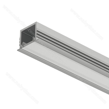 Häfele Loox5 profil 1103 pre LED osvetľ. lišty 8 mm,Hliník eloxovaný, 3000 aj s difúzorom biely opál