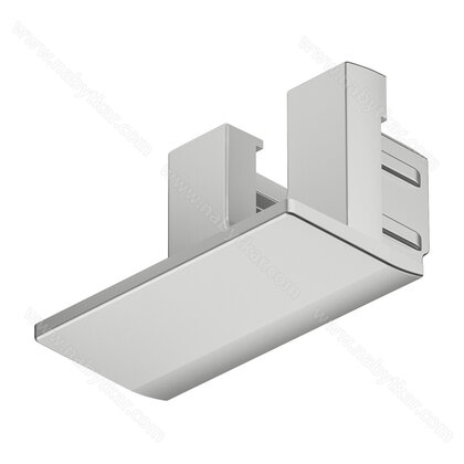 Koncová krytka, Pro Häfele Loox5 Profile 1103  Plast, Strieborná farba