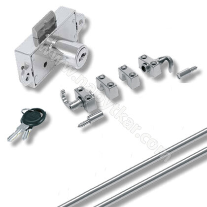 Zámok trojcestný H 922 otočný, chróm /Siso Zámok trojcestný H 922 otočný, chróm /Siso