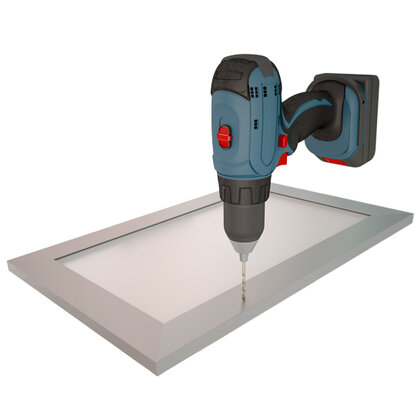 Bez AVENTOS, len vŕtanie otvorov