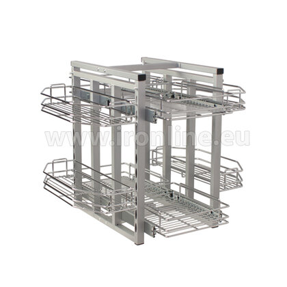 Otočný kôš REVOLVER "D",chróm /Iron line