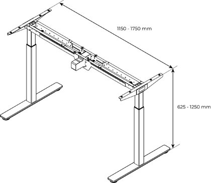 Kancelárska podnož ELPO 130 rovná