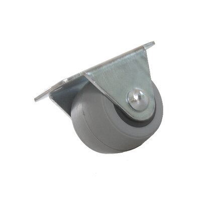 Nábytkové  koliesko jednoduché v-3,4 pogumované, sivé