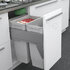 Odpadkový kôš 572, pre šírku: 500mm, s tlmením a uchytením na dvierka, 464x500x560,70l, sivý / SIGE
