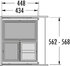 Odpadkový kôš-Cargo 600 28+13+13D /HAILO