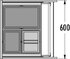 Odpadkový kôš-Triple XL 600 28+13+13D /HAILO