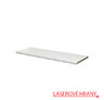 Polica hornej skrinky šírky 900, rozmer 297 x 863 x 18, biela, H-laser