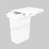 Kôš na odpadky KR435, 1x35l  biely,do evobox hĺbka 500 mm, šírka korpusu 400 mm /Irone