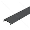 LED krycia lišta do led profilu ( vonk. a vnút.a rohový ) čierna, 3,0m / CP