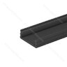 LED PROFIL - 06x16mm, Profil - čierny, 3m (pre krycie lišty Zobal číra a mliečna )/LC 