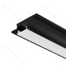  Profil 3101 pro osvětlovací LED pásky,Hliník, čierny, 2500 mm 833.02.686